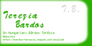 terezia bardos business card