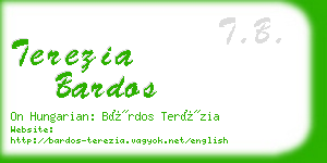 terezia bardos business card